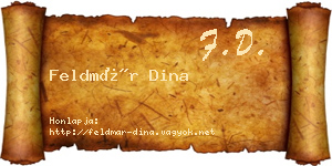 Feldmár Dina névjegykártya